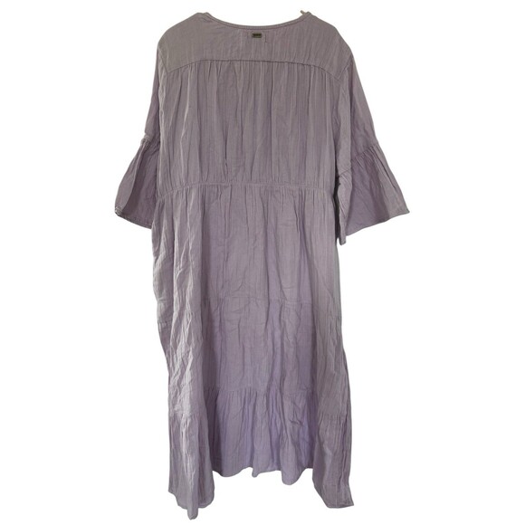 Pact Women’s Organic Cotton Dress Coastal Double Gauze Throw N Go Lilac Size XXL - Picture 8 of 12
